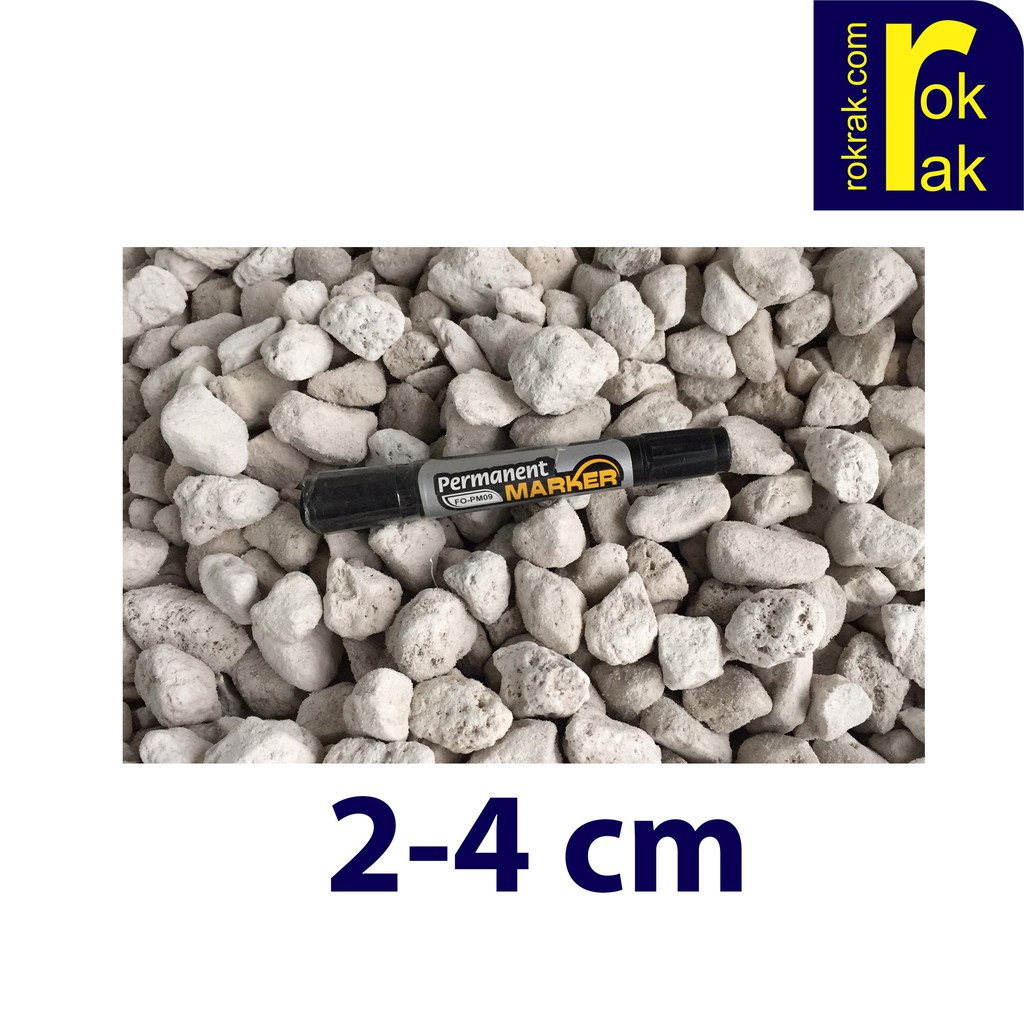Nham Thạch Trắng Đá Lông Vũ TURKEY Thổ 2-4cm vật liệu lọc hồ cá