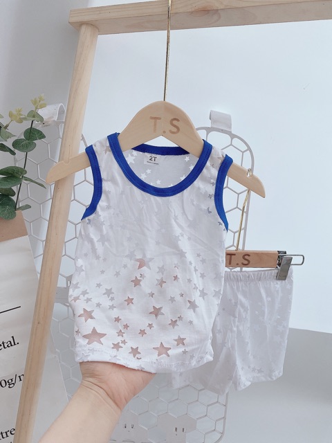 [Mã FAXANH55 giảm 10K đơn 50K] Bộ ba lỗ viền lưới thông hơi cho bé