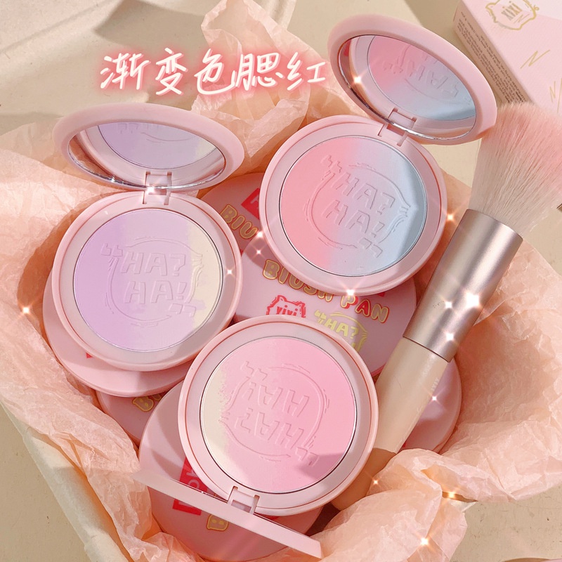 Xixi Phấn Má Hồng Ba Lớp Màu Gradient Làm Sáng Da Màu Tím Nhạt Thu Nhỏ Lỗ Chân Lông Trang Điểm Nude Tự Nhiên Xuân Hè Cho Nữ Sinh