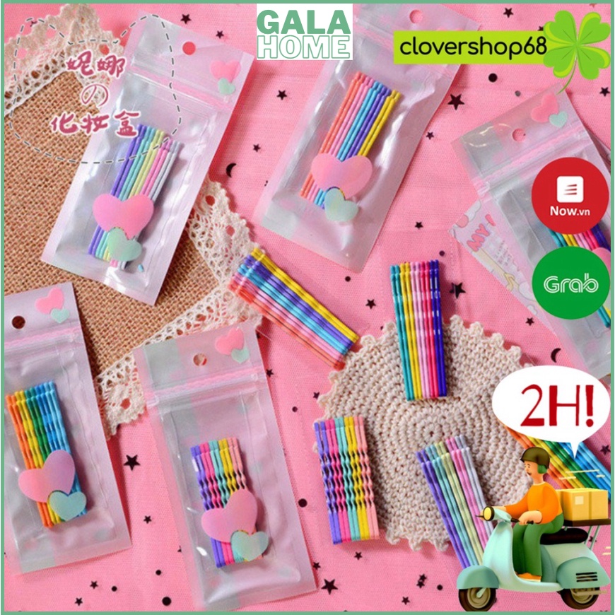 Kẹp giữ mái kẹp tăm nhiều màu sắc phong cách Hàn Quốc tiện lợi GALA HOME