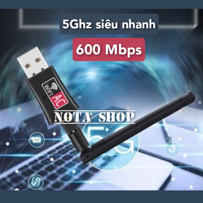 [Hỏa Tốc - BH 6 TH] USB 3.0 Nâng cấp bộ thu wifi 5G, AC 1300Mbps 5Ghz,  Anten dài giúp ổn định giảm lag, tăng tốc độ