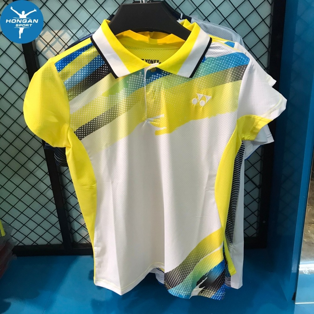 Áo Cầu Lông Nam Nữ Thể Thao Yonex Chất Liệu 100% Thun Mè Cực Thoáng Thấm Hút Mồ Hôi Mẫu Mới 2021