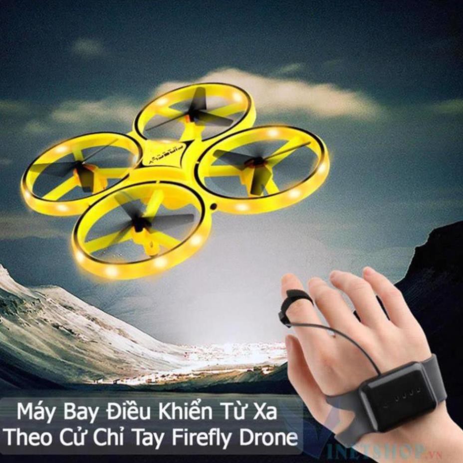 Máy bay điều khiển từ xa Con Đom Đóm Dùng Cảm Biến + Cử Chỉ Tay UFO