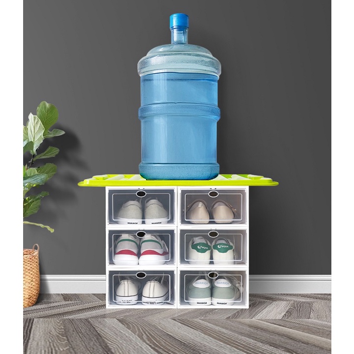 Hộp đựng giày đựng đồ nhựa cứng trong suốt cao cấp xếp chồng tốt - Chịu Lực 4kg  88190 SHIP NHANH 88