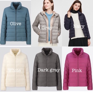 Áo khoác lông vũ Uniqlo nữ cổ trụ