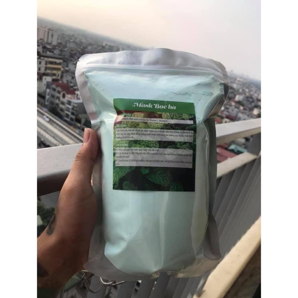 (Đại lý chính hãng) Bột Mặt Nạ Bạc Hà, Mặt Nạ Bạc Hà Colagen Gói 900gr | BigBuy360 - bigbuy360.vn