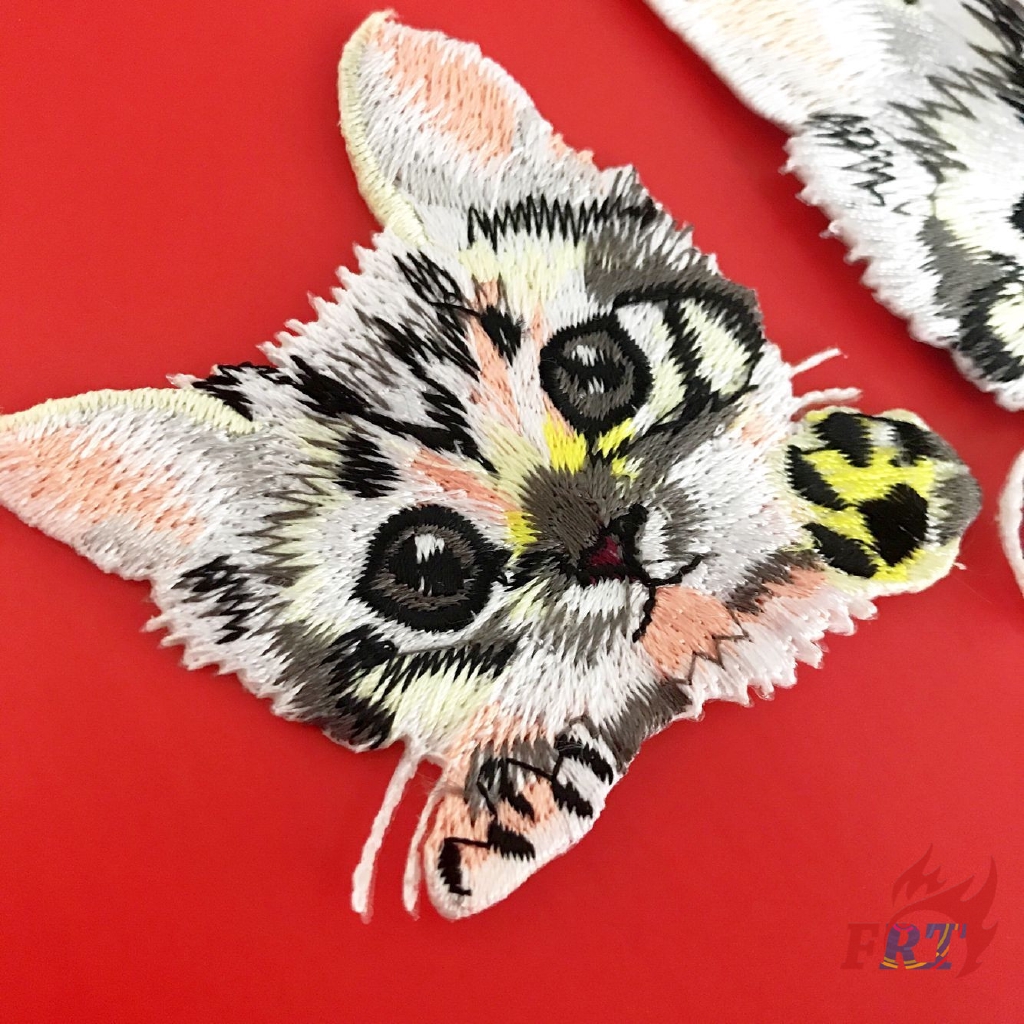 ☸ Animals - Cats S/L Patch ☸ 1Pc Cartoon Diy Sew On Iron On Badge Patches（Cat - Series 07）