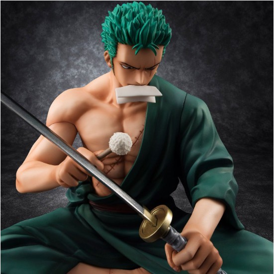 Mô Hình Zoro Ngồi Lau Kiếm - Cao 17cm - Nặng 500G - Mô Hình One Piece