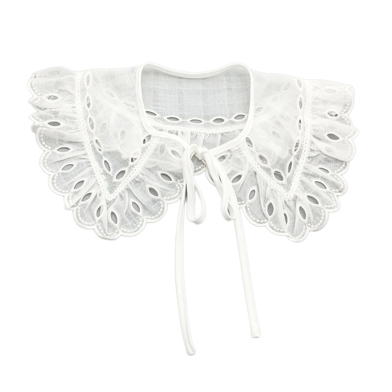 Cổ Áo Rời Thêu Họa Tiết Khoét Rỗng Trang Trí Có Thể Tháo Rời