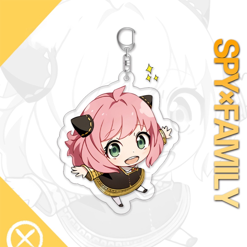 Móc Chìa Khóa Hình Nhân Vật Loyor Anya Yor Hoạt Hình Anime Spy X Family Bằng Acrylic