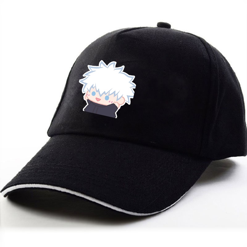 Mũ lưỡi trai in hình JUJUTSU KAISEN VER TẬP THỂ DỤC xinh xắn thời trang phong cách anime chibi cá tính