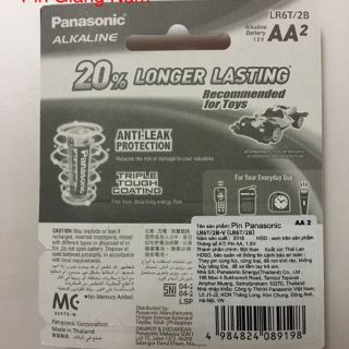 Pin AA Panasonic Alkaline vỉ 2 viên