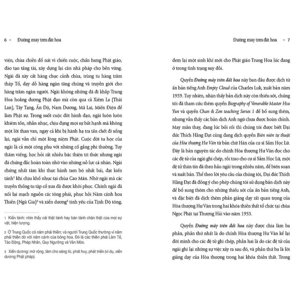 Sách - Đường Mây Trên Đất Hoa - cuốn tự truyện hoàn chỉnh của Hòa thượng Hư Vân do Nguyên Phong phóng tác [First News]