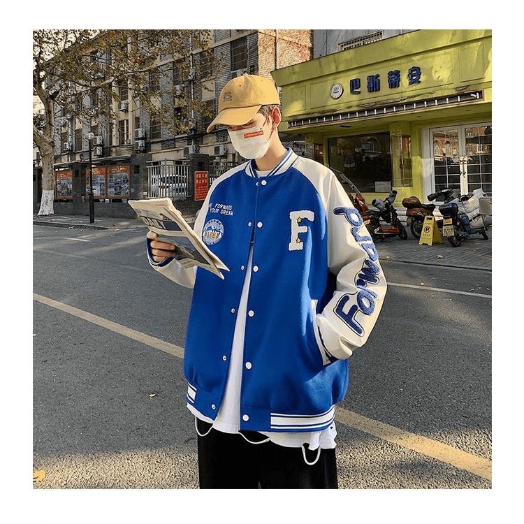 (FREE SHIP) ÁO KHOÁC BOMBER NAM NỮ  CHỮ F THỜI TRANG BOMBER BAO NGẦU CHẤT LỪ TK 2022