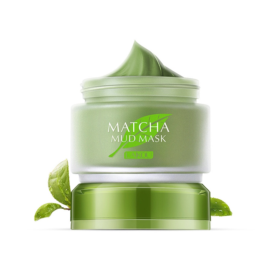 Mặt Nạ Bùn Đất Sét Matcha Laikou Mud Mask 85gr,Se Khít Lỗ Chân Lông,Hỗ trợ giảm mụn, Kiềm soát dầu trên da mặt