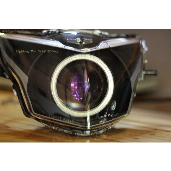 Bi Cầu Led B11 Lens tím cho Exicter 135 5 số và Sạc Exciter 150i hoặc sạc HCE