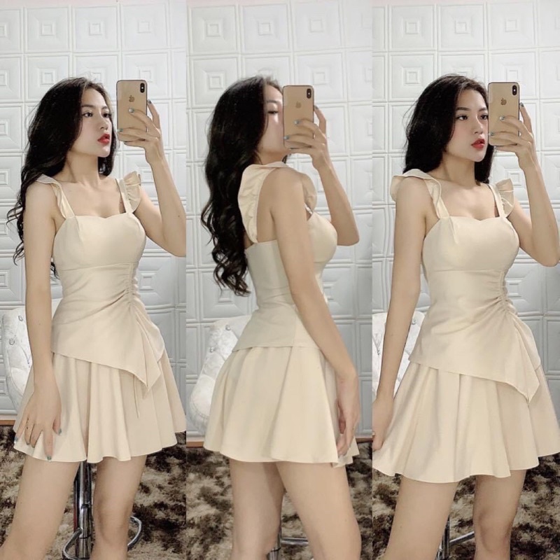 Set áo váy rút dây