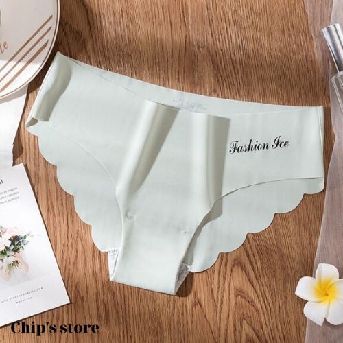 Quần lót nữ thun lạnh đúc su viền sóng, quần mặc bên trong váy cotton không đường may siêu đẹp QL 02 | BigBuy360 - bigbuy360.vn