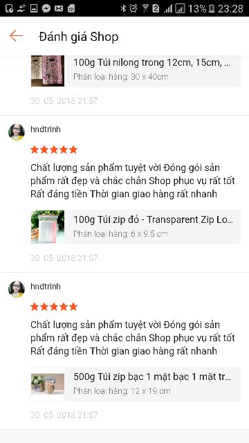 500g Túi zip bạc 1 mặt bạc 1 mặt trong