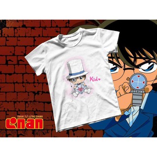 (SALE 50%) Áo thun Cotton Unisex - Anime - Conan - Kaito kid chibi