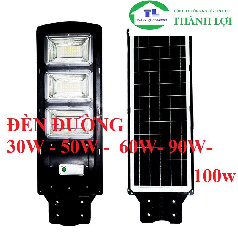ĐÈN ĐƯỜNG LED-Đèn đường LED năng lượng mặt trời Solar Street Light 30W-50W-60W-90W-100W
