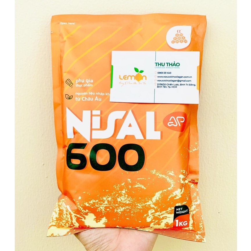 Muối đỏ Tây Ban Nha NISAL 600 - Giữ màu hồng thịt cho lạp xưởng, jambon, nem chua, pate, Doner