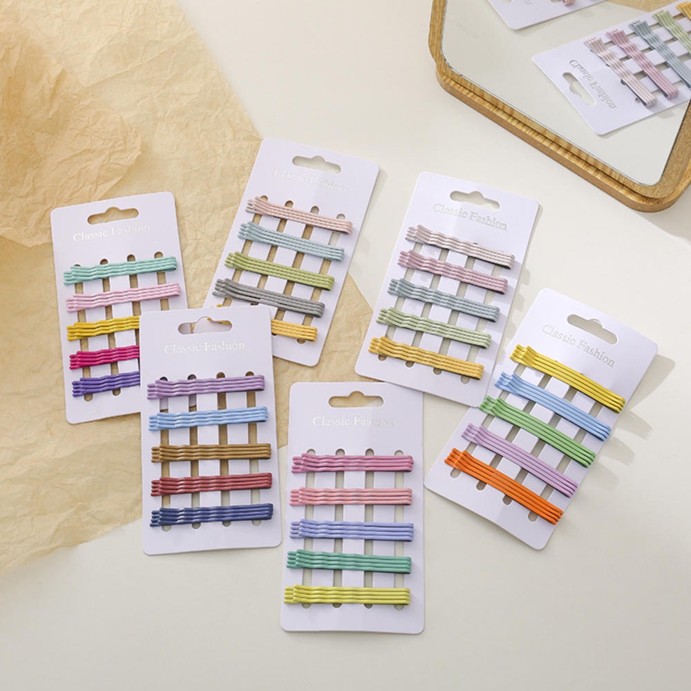 Set 60 Kẹp Tăm Gợn Sóng Màu Đen Tiện Dụng Dành Cho Nữ