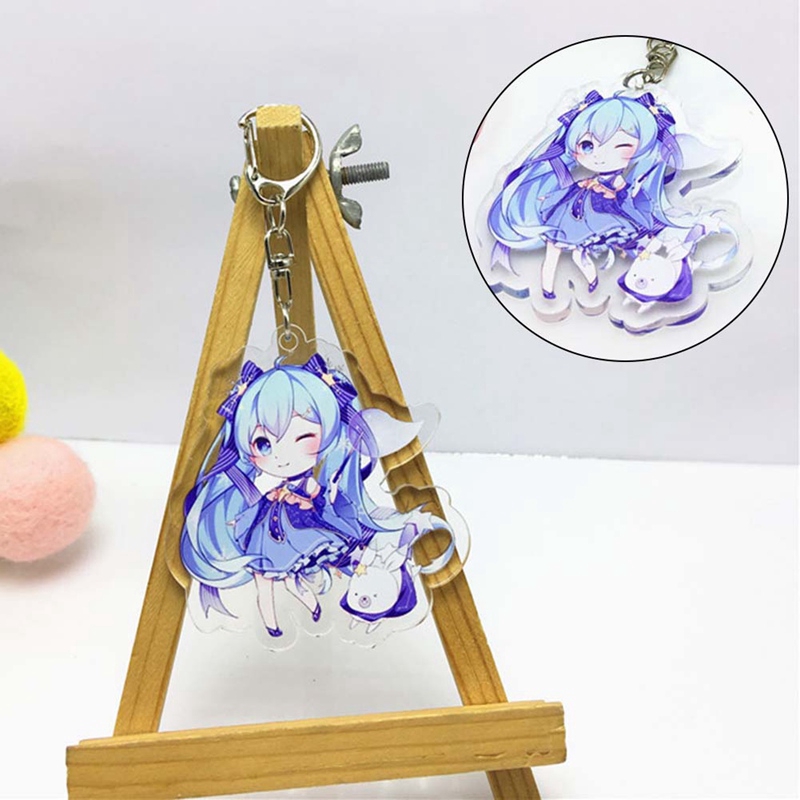 Tmdbyx Móc khóa acrylic hình nhân vật Hatsune Miku đáng yêu dùng làm quà tặng