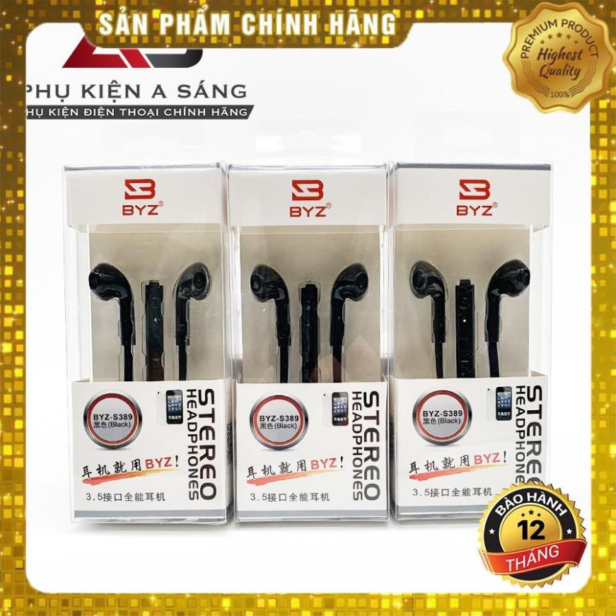 Tai Nghe Dây Dẹt BYZ S389 [ Bảo Hành 1 Tháng ]