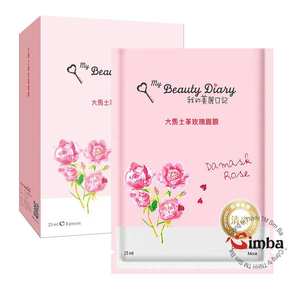Mặt nạ My Beauty Diary hoa hồng - 8 Miếng/ Hộp