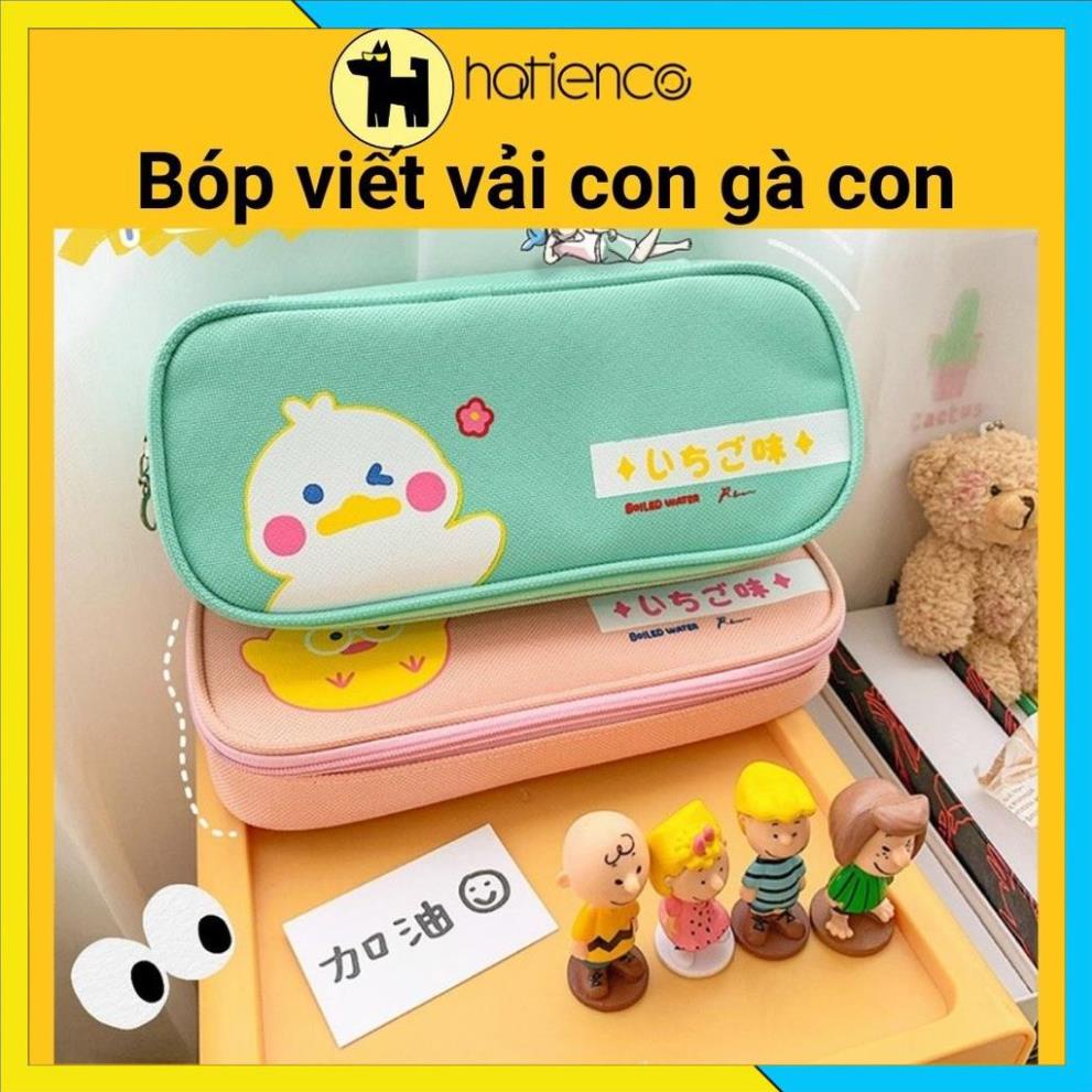 [FREESHIP] Bóp viết vải, hộp bút con thú cute 2 ngăn