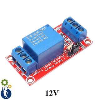 Module relay 12v 1 kênh có opto cách ly kích mức cao - thấp