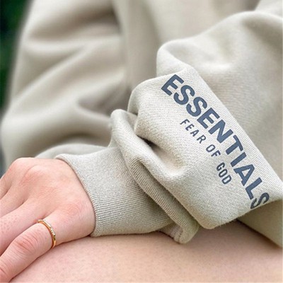 FEAR OF GOD FOG ESSENTIALS double-line letter round neck long-sleeved sweater high street loose trend | BigBuy360 - bigbuy360.vn