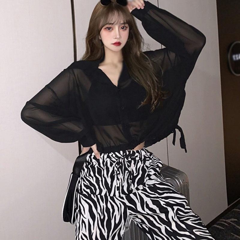 Quần Dài Họa Tiết Ngựa Vằn Thiết Kế Thời Trang Dành Cho Nữ