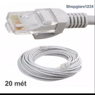 Dây cáp mạng 20M bấm sẵn 2 đầu UTP CAT5e