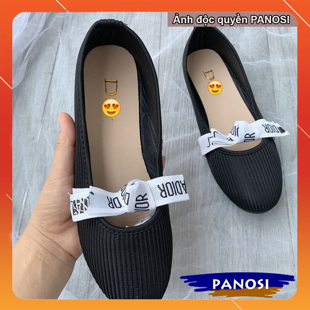 Giày bệt búp bê nơ trắng | BigBuy360 - bigbuy360.vn