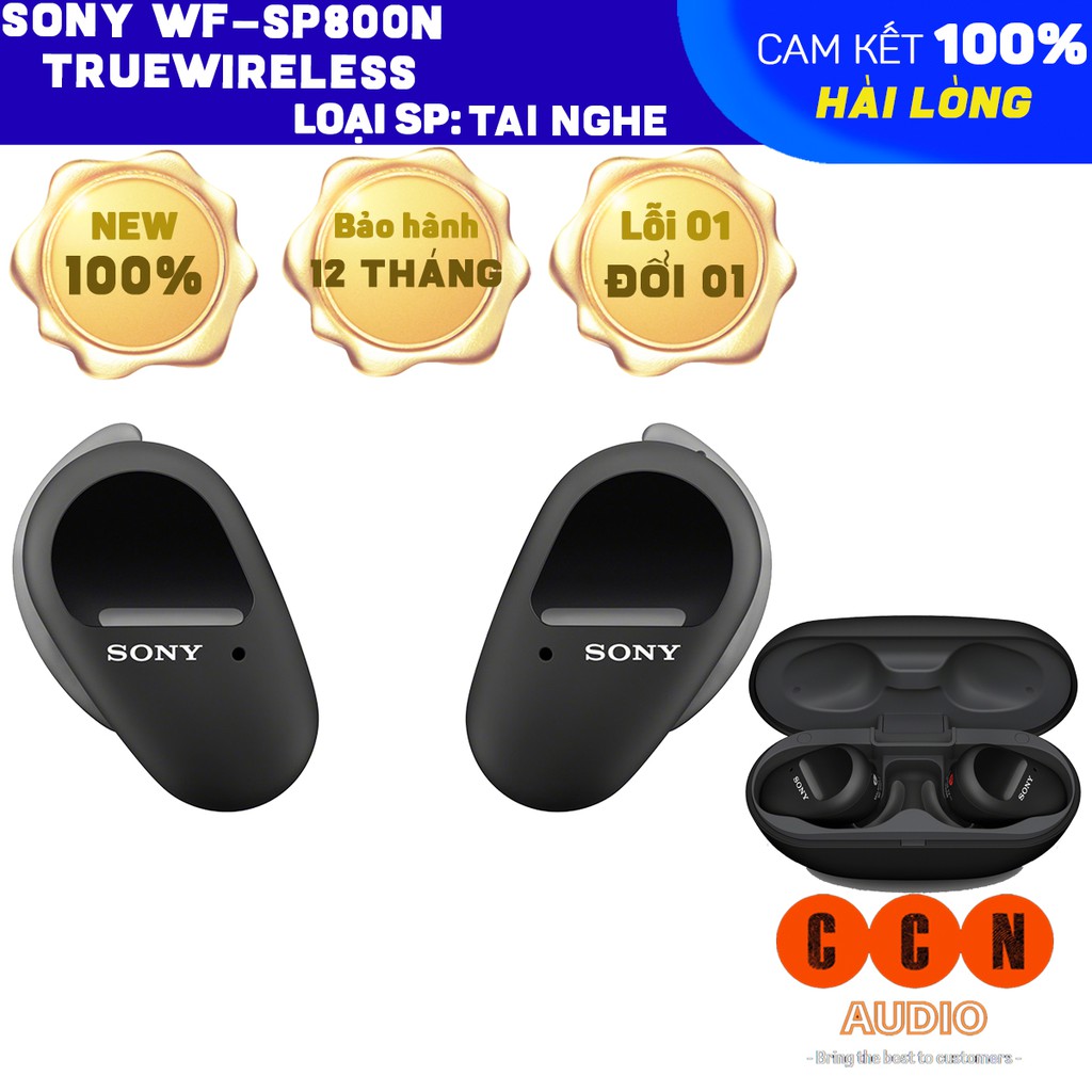 Tai Nghe True Wireless Sony WF-SP800N Chống Nước, Chống Mồ Hôi, Chống Bụi Bẩn Theo Chuẩn IP55