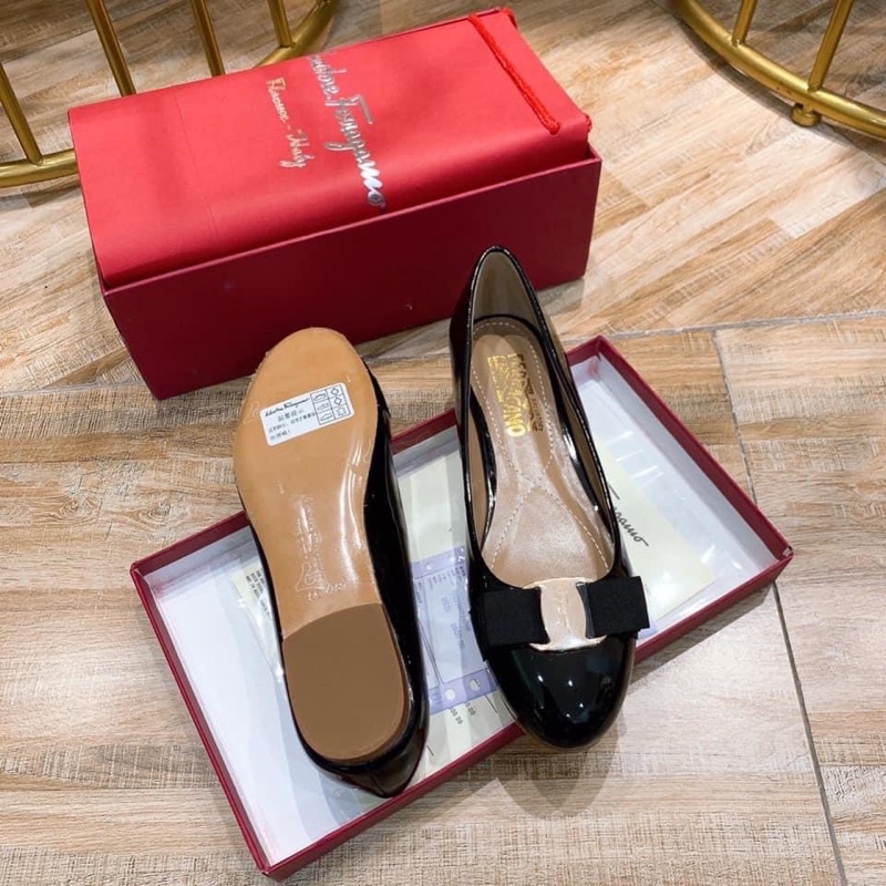 Giày búp bê svt nơ đế bệt fullbox