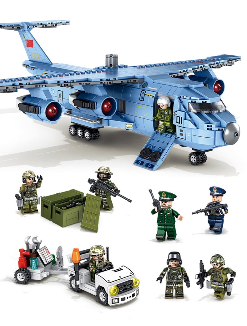 Bộ Đồ Chơi Lego Lắp Ráp Mô Hình Xe Vận Chuyển Quân Đội 105766