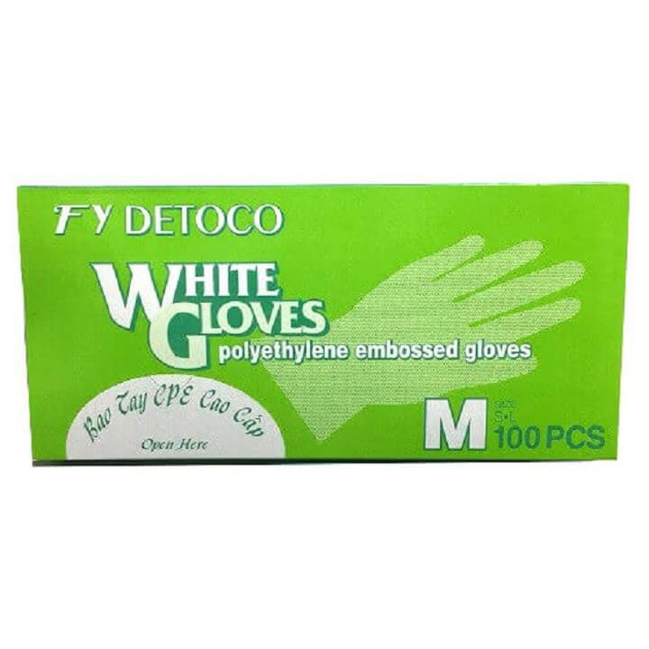 Bao Tay Thực Phẩm CPE FY DETOCO 100 Cái/hộp