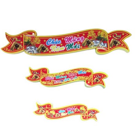 TEM DECAL DÁN CHÚC MỪNG NĂM MỚI 17CM 1 XẤP 100 TẤM