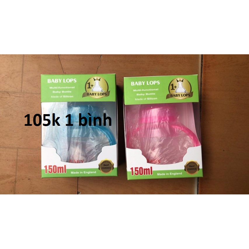 Bình sữa Babylops 150ml chất liệu Silicon