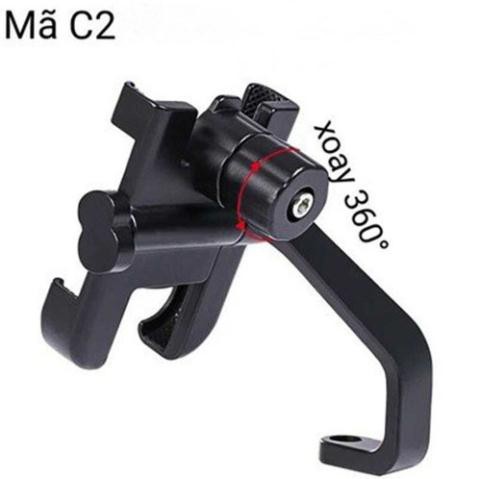 kẹp điện thoại gắn trên xe máy hợp kim C2