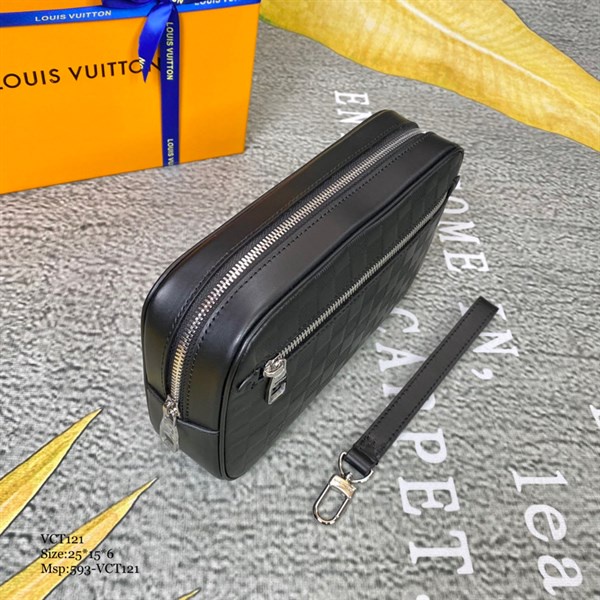 Ví cầm tay nam Da bò cao cấp hàng hiệu LV mẫu mới nhất 2022  - VCT121