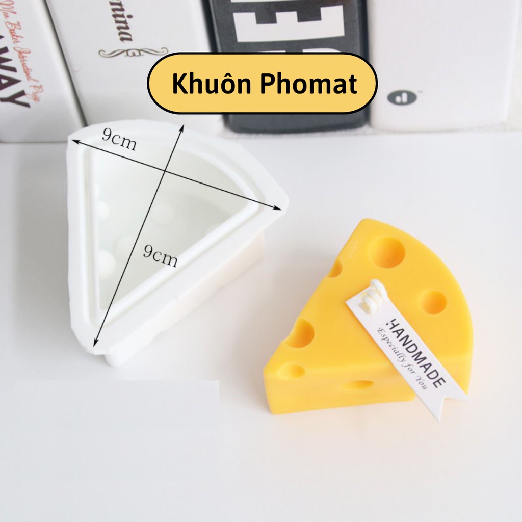 Khuôn Silicon Làm Nến hình Phomat - Khuôn làm nến handmade