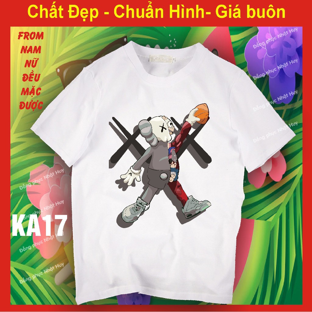 áo thun Kaws 17,chất đẹp, bao đổi trả, phông