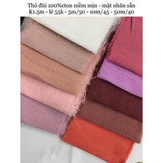 [VAIHOA2015] Vải Thô đũi nhăn 100%cotton – ko co giãn <LOẠI 1>