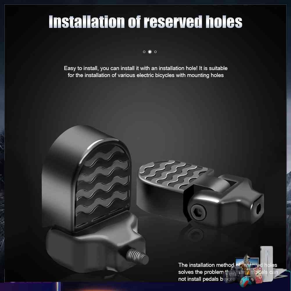 Bàn Đạp Để Chân Phía Sau Cho Xe Đạp Leo Núi Màu Đen