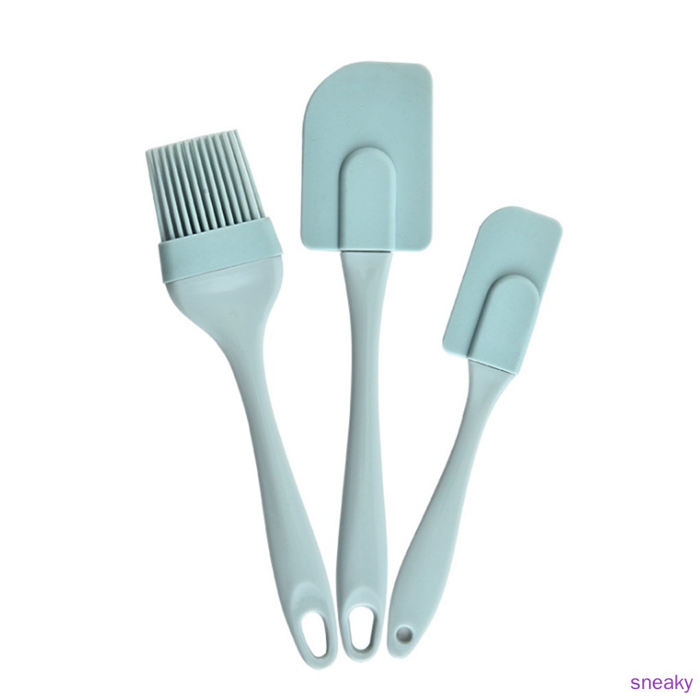 Bộ 3 Dụng Cụ Trộn Kem / Bơ Bằng Silicone Diy Tiện Dụng Cho Nhà Bếp