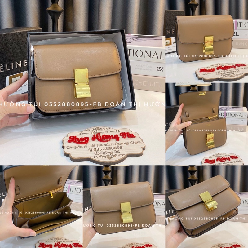 Túi Xi Lin khoá vuông size 19 có hộp